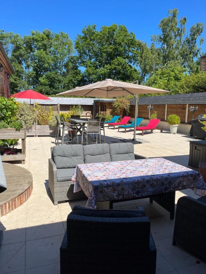 Bed and Breakfast Le Jardin Des Roses Gerponville Esterno foto